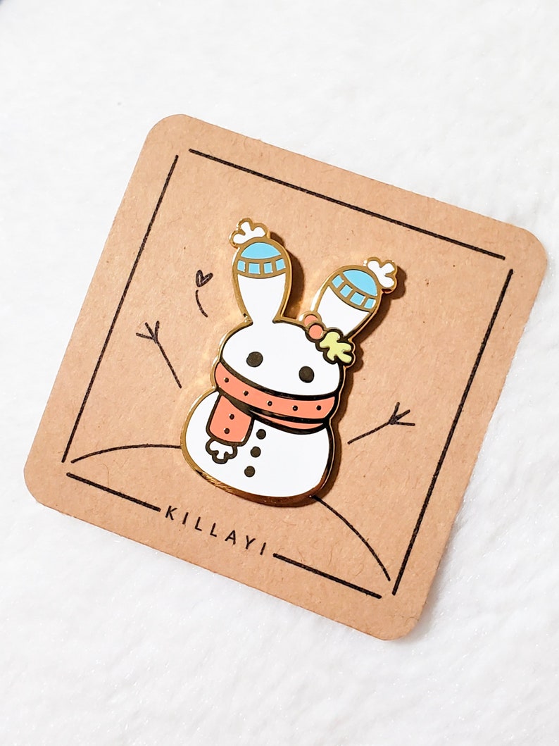 Enamel Pin - Snow Bunny