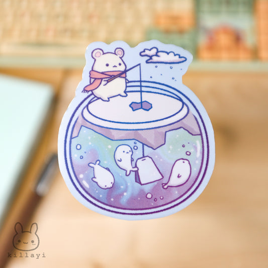 Sticker - Fishing Polar Bear