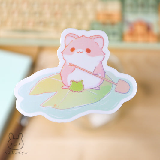 Sticker - Lily Pad Hamster