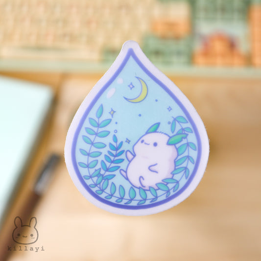 Sticker - Yuki Usagi in Rain Drop