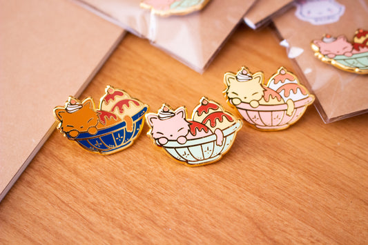 Enamel Pin - Ice Cream Cats