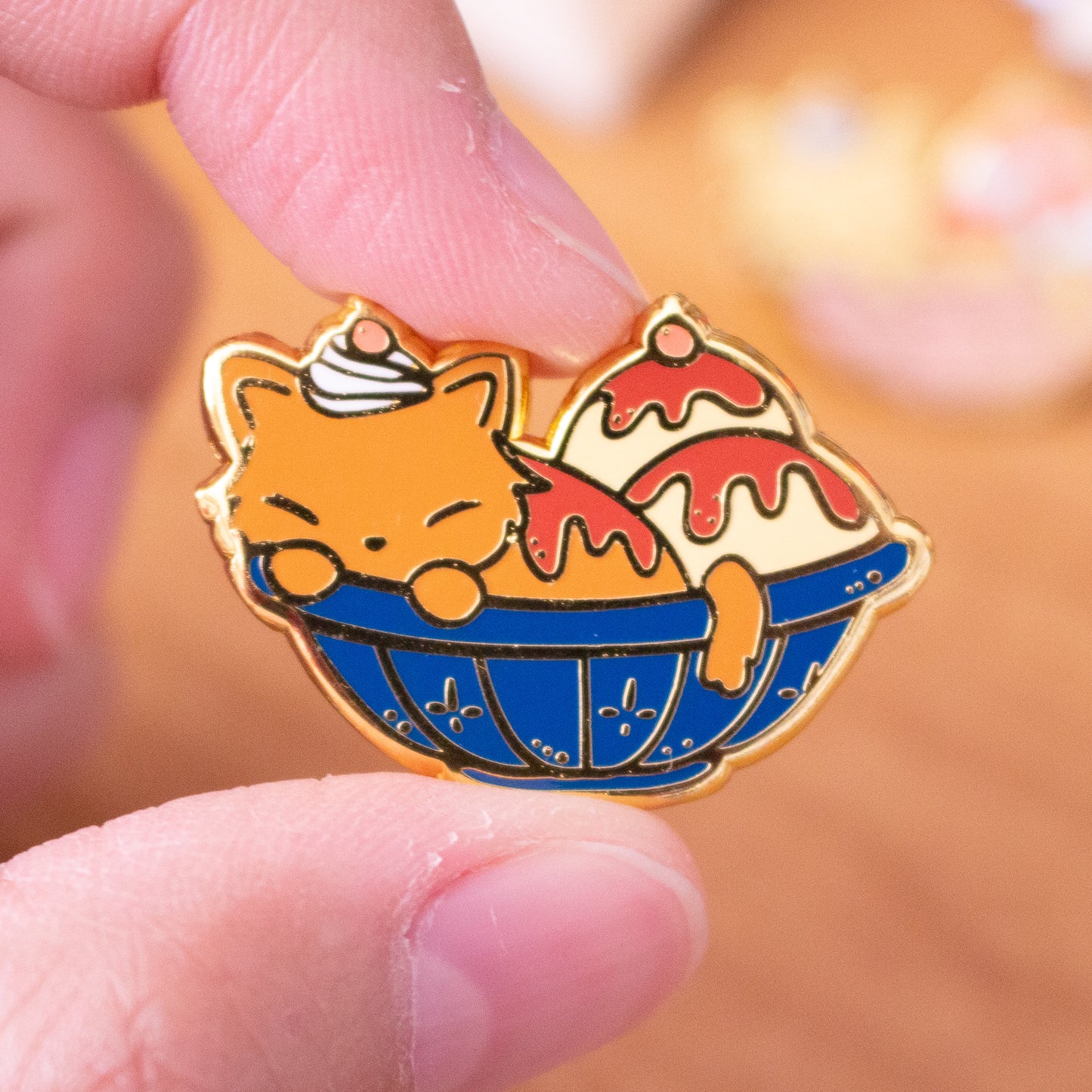 Enamel Pin - Ice Cream Cats