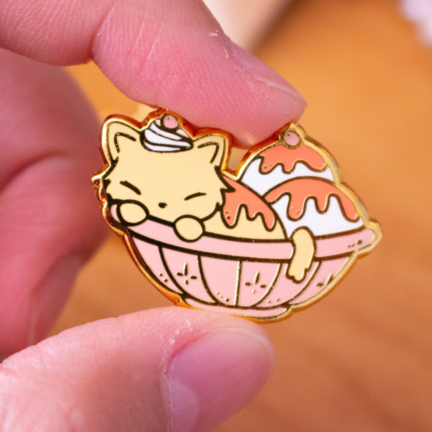 Enamel Pin - Ice Cream Cats