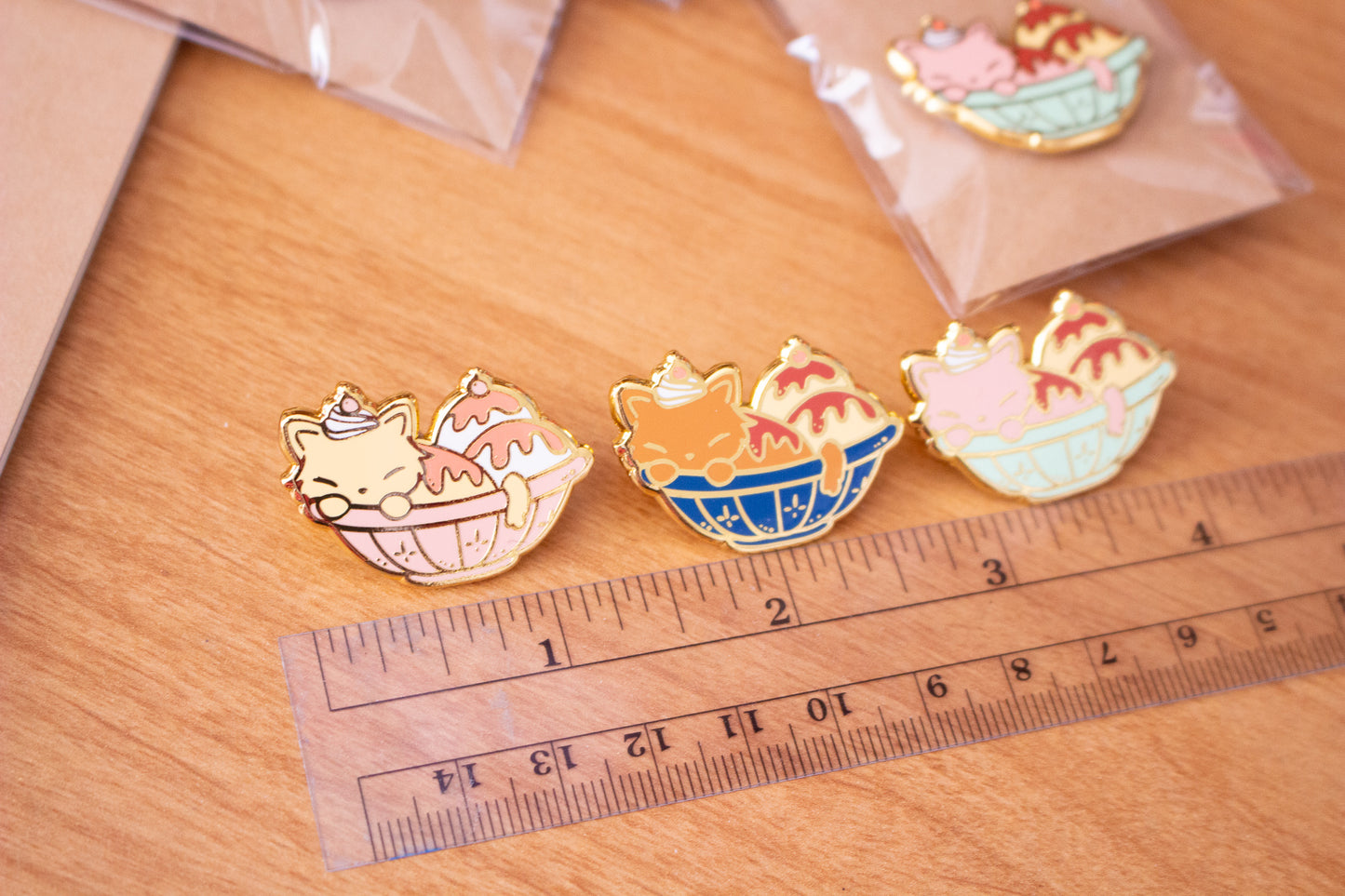 Enamel Pin - Ice Cream Cats