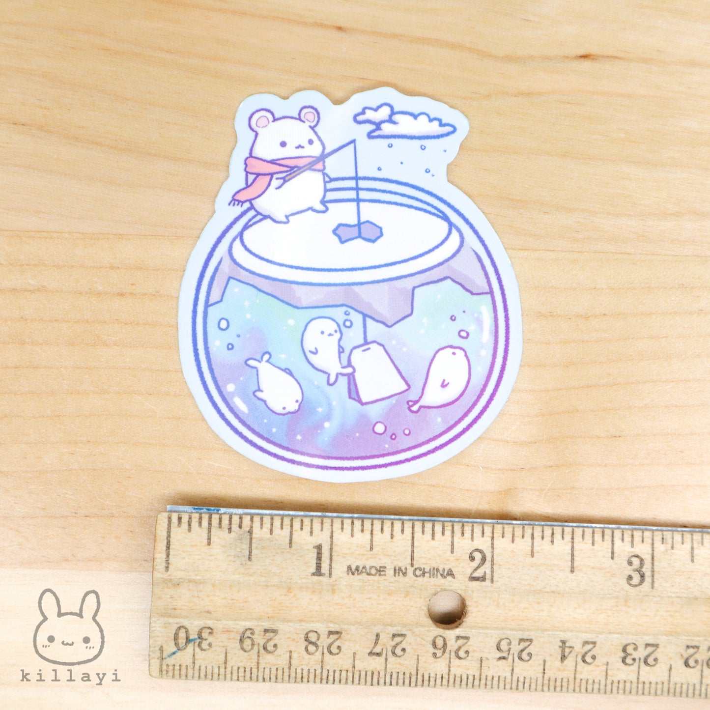 Sticker - Fishing Polar Bear